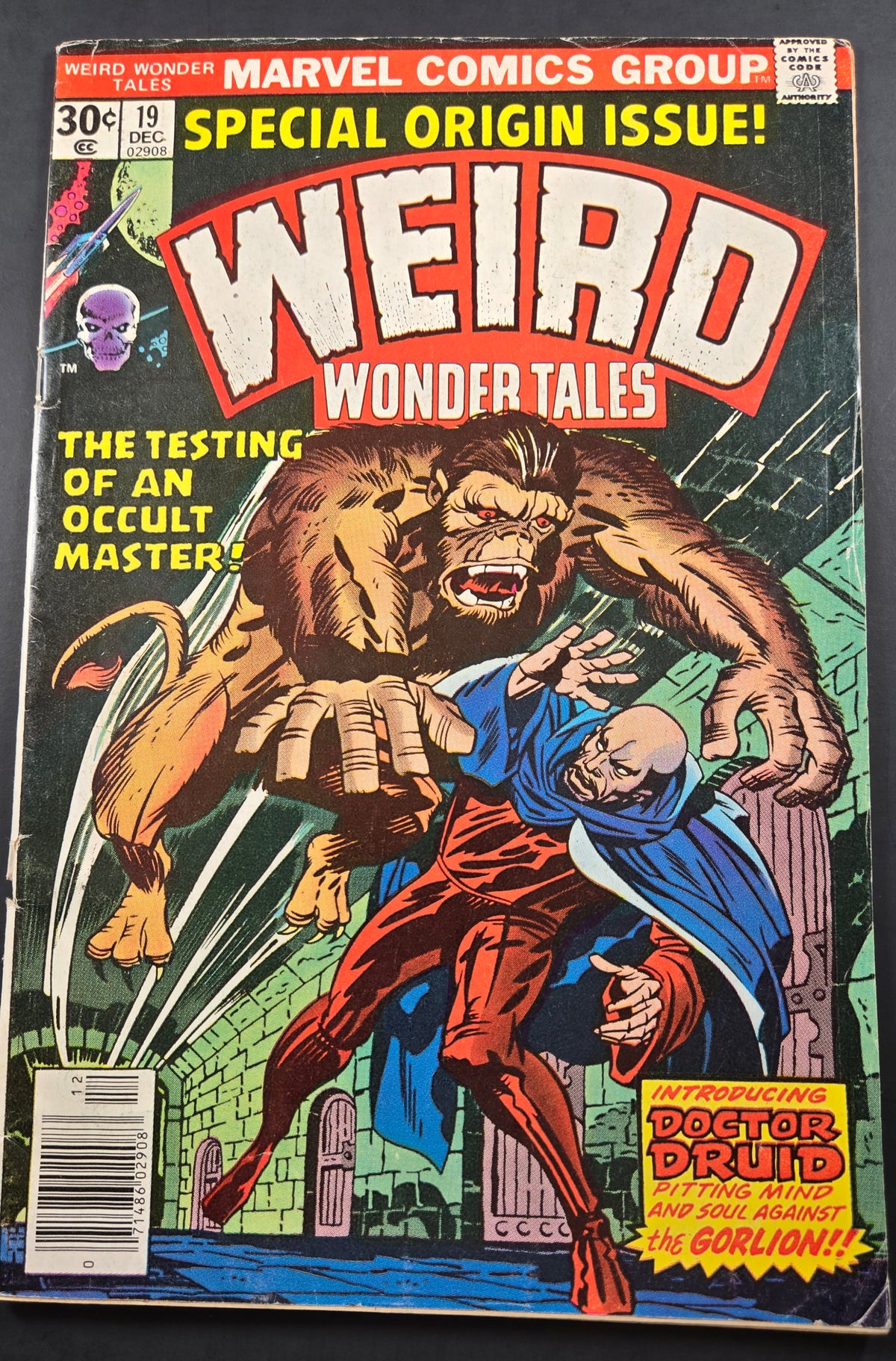 Weird Wonder Tales #19 (Marvel Comics December 1976)Origin & 1st "Dr. Druid" VG/FN