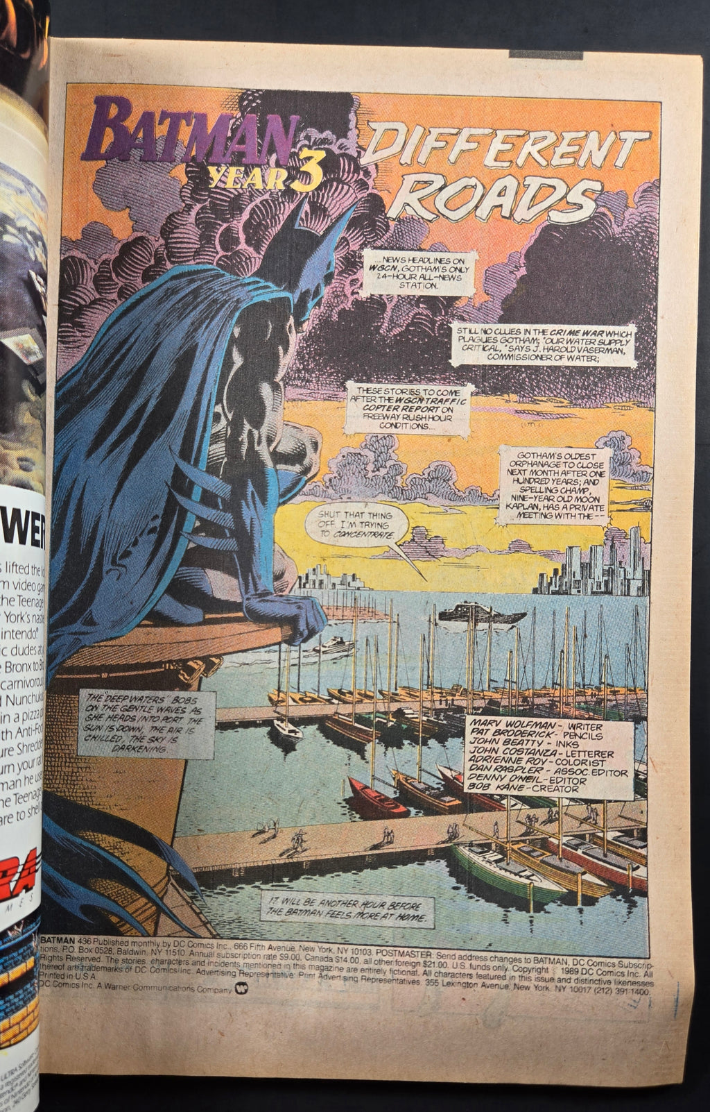 Batman #436 (DC Comics Early August 1989)