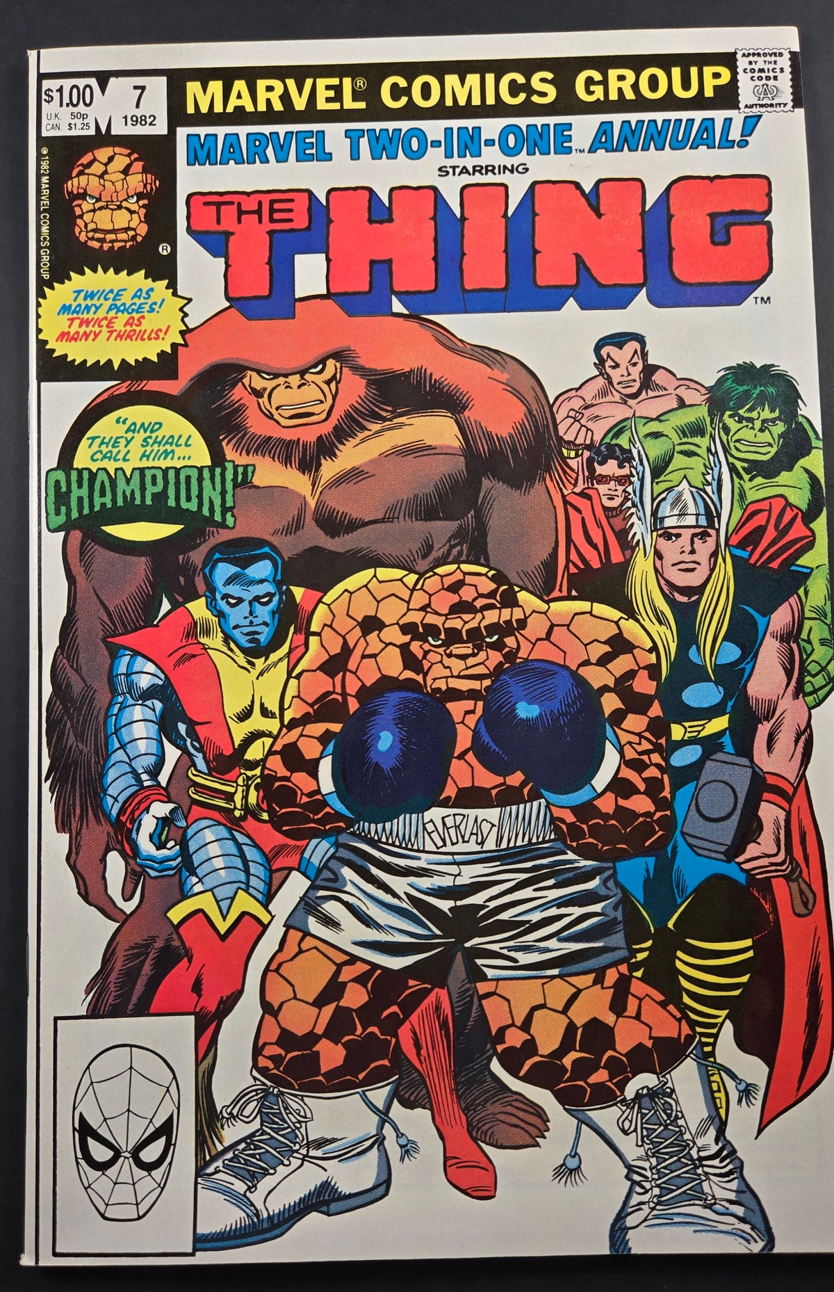 Marvel Two-In-One Annual #7 (Marvel Comics 1982) VF/NM