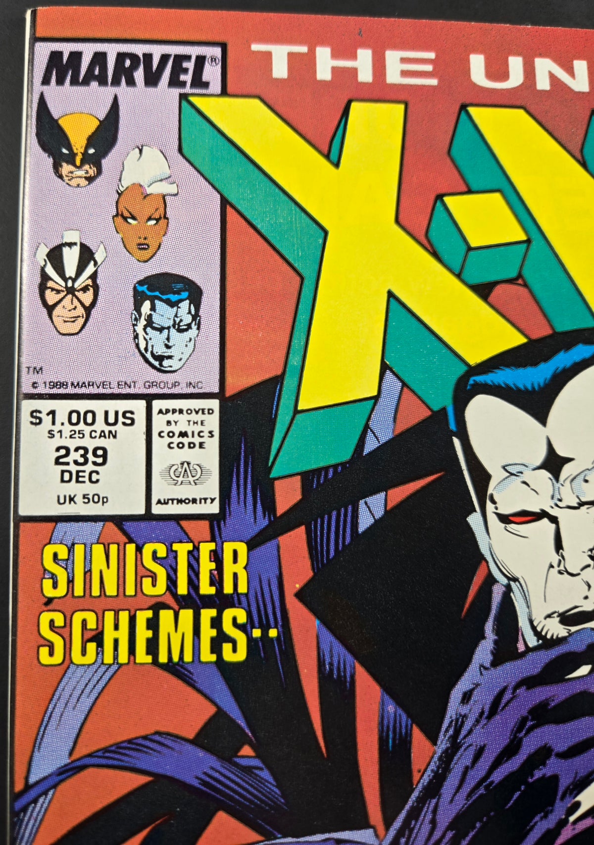 The Uncanny X-Men #239 (Marvel Comics December 1988) 2nd Mr. Sinister!! VF/NM