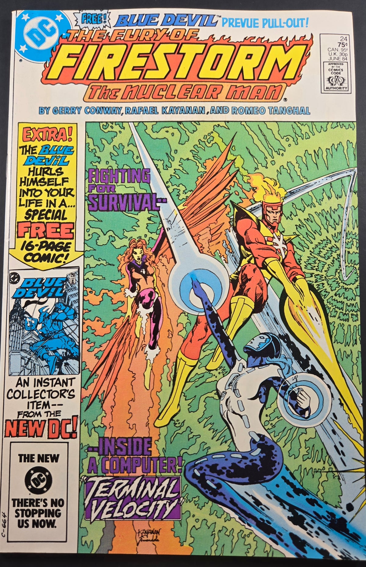 Fury of Firestorm #24 FN/VF 1984 DC Comics 1st Blue Devil