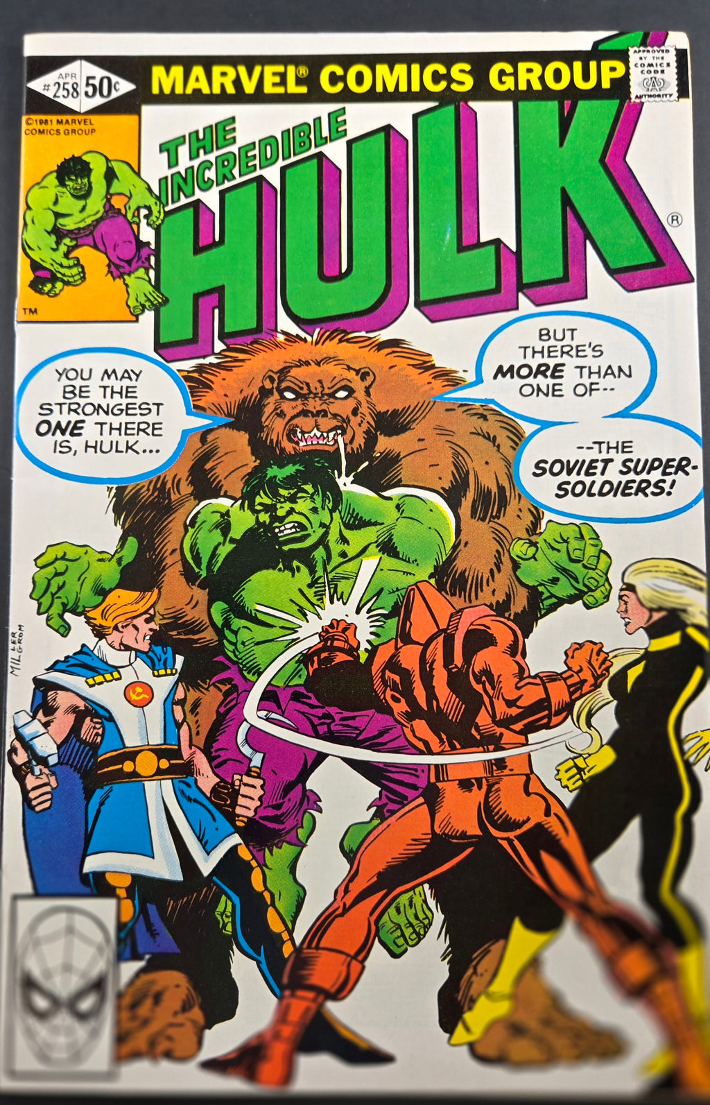 Incredible Hulk #258 Marvel 1981 1st full team app. The Soviet Super-Soldiers!! VF/NM