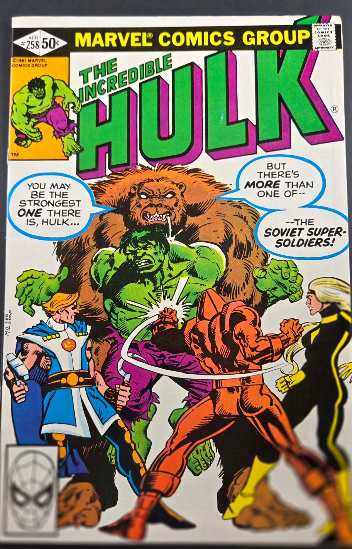 Incredible Hulk #258 Marvel 1981 1st full team app. The Soviet Super-Soldiers!! VF/NM