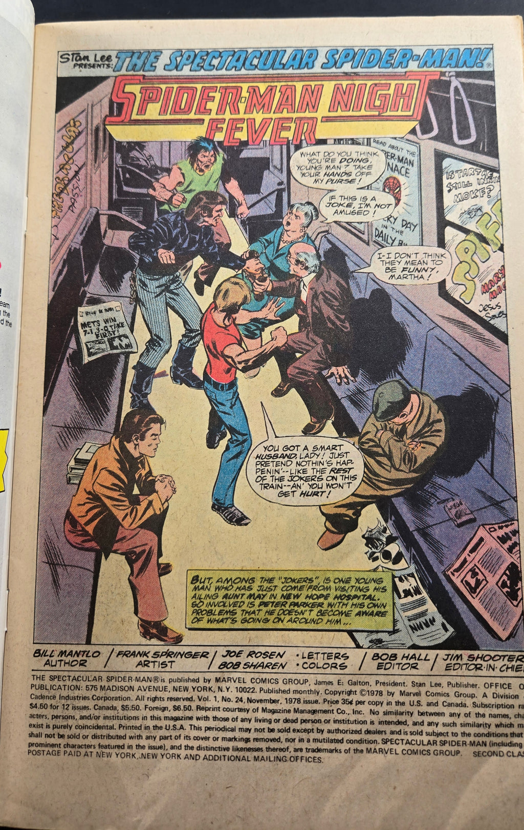 The Spectacular Spider-Man #24 (Marvel Comics November 1978) VF