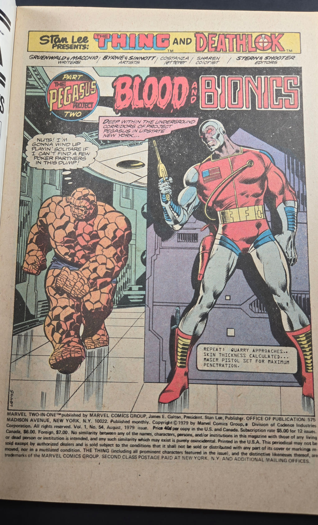 Marvel Two-in-One #54 (Marvel Comics August 1979)